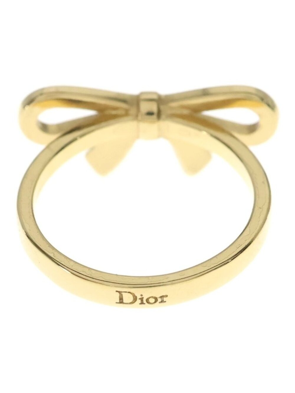 Dior Logo Ribbon Ring Gold - Picture 2 of 8